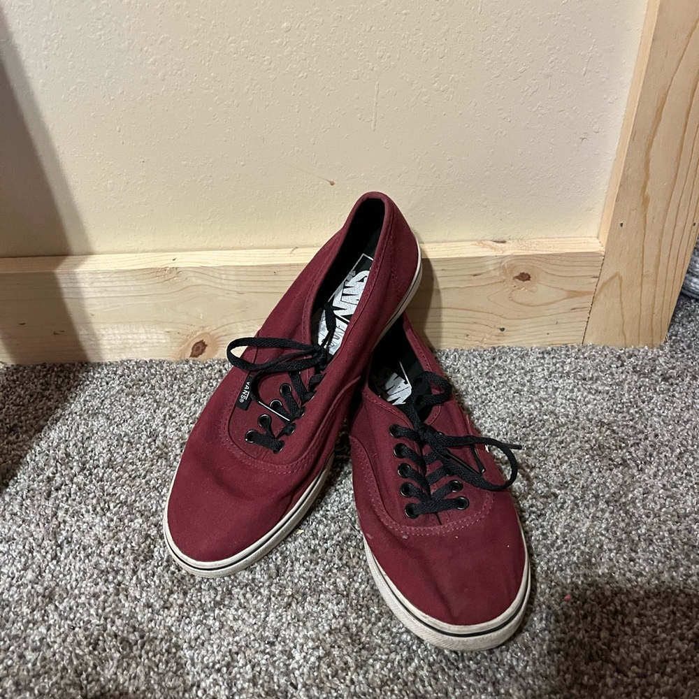 Maroon Vans, Used, Size 7